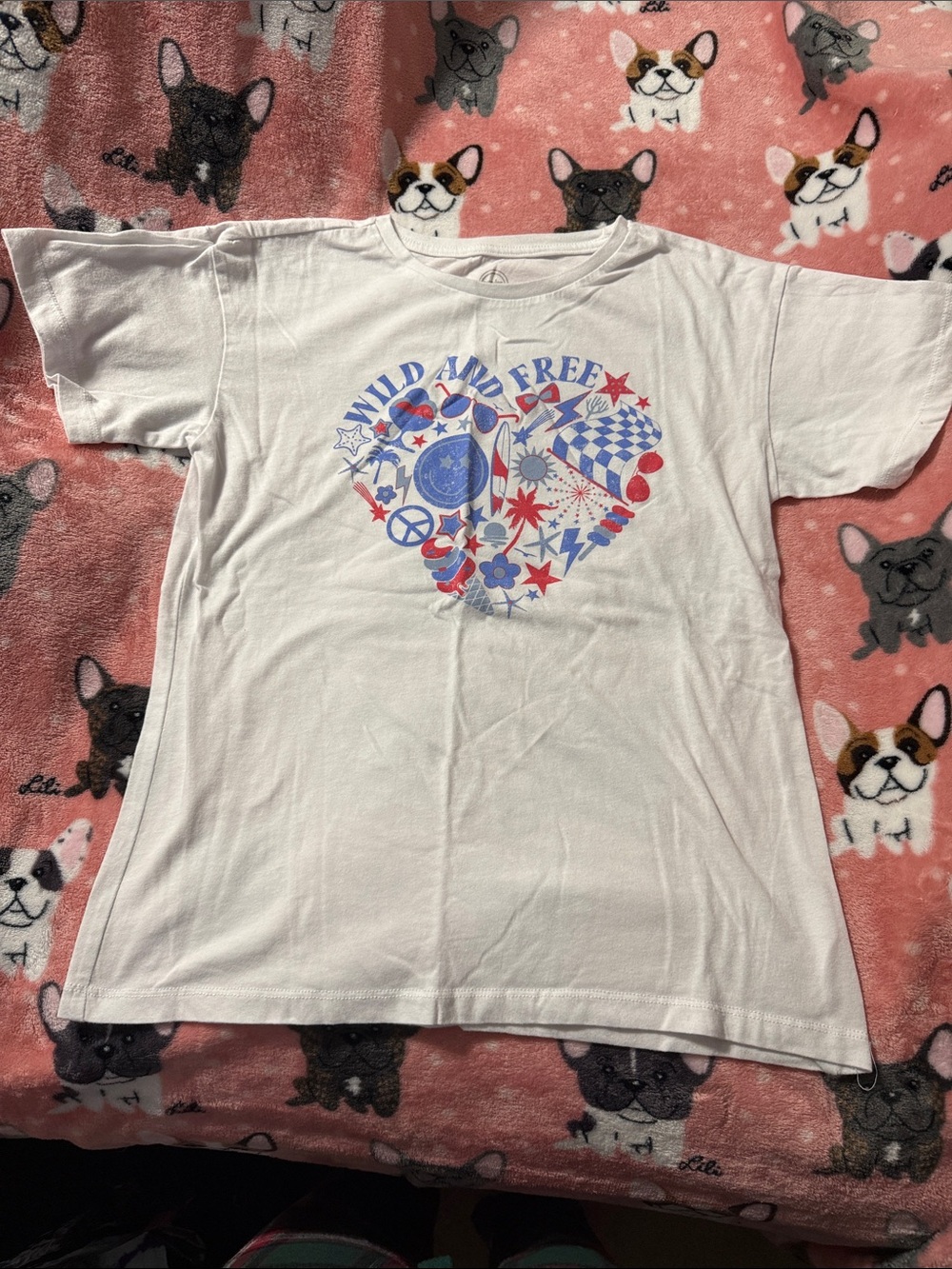 Kids 'Wild and Free' Heart Graphic Tee - White